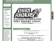 Tablet Screenshot of easternwashingtondirtriders.org